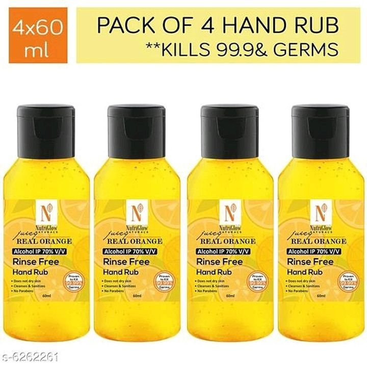 Nutriglow  Natural Alcohol Based Hand Sanitizer  uploaded by business on 10/16/2020