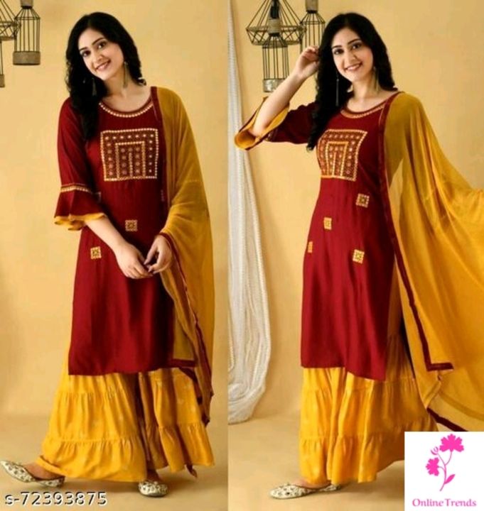 Product image with price: Rs. 590, ID: jivika-drishya-women-dupatta-sets-name-jivika-drishya-women-dupatta-sets-kurta-a7f10c29