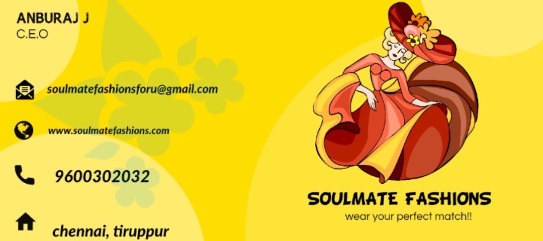 Visiting card store images of Soulmatefashions