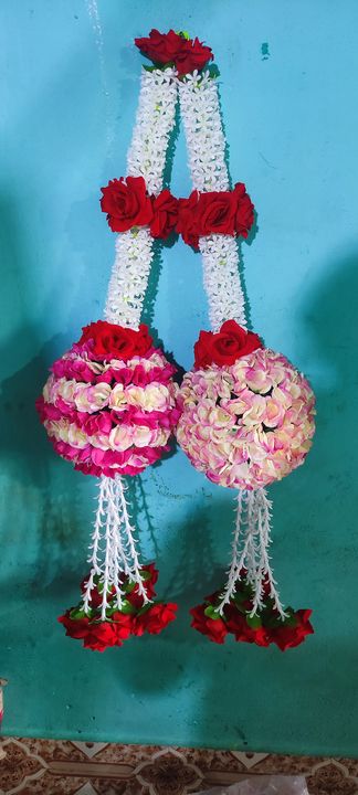 Kali rose hanging Ball uploaded by Aamir handicrafts flowers on 3/28/2022