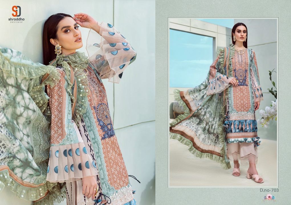 Best qulity pakistani drees with pach uploaded by business on 3/28/2022