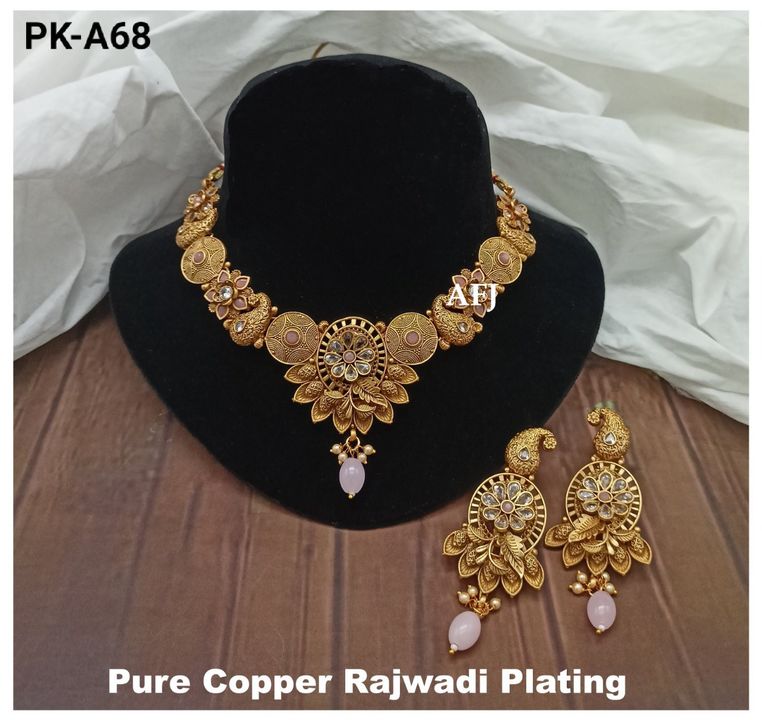Premium Quality Pure Copper Rajwadi Plating Latest Design with Awesome Finishing 💯 Ready In Stock R uploaded by SN creations on 3/29/2022