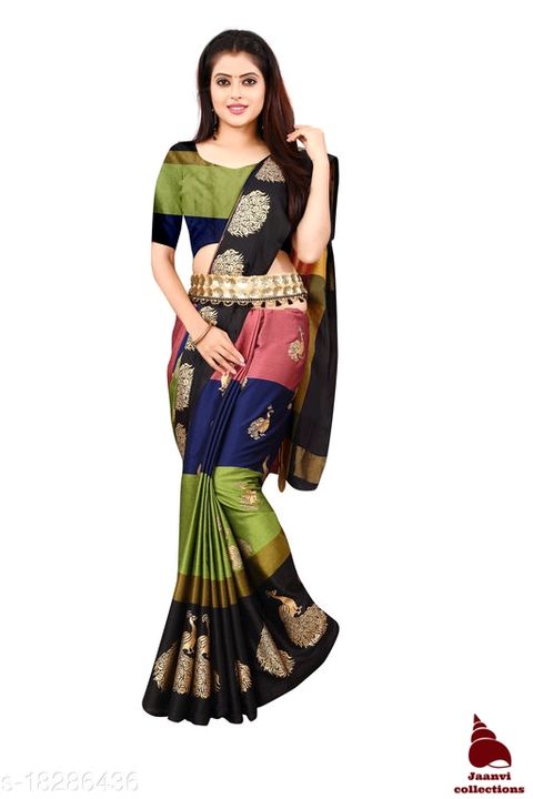 Silky colour full saree uploaded by business on 3/29/2022