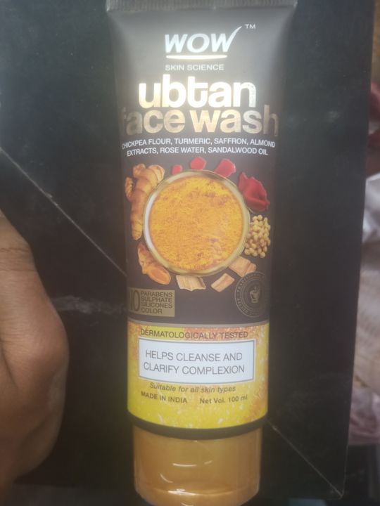 Wow ubtan face wash uploaded by Kwality Atoz products on 3/29/2022