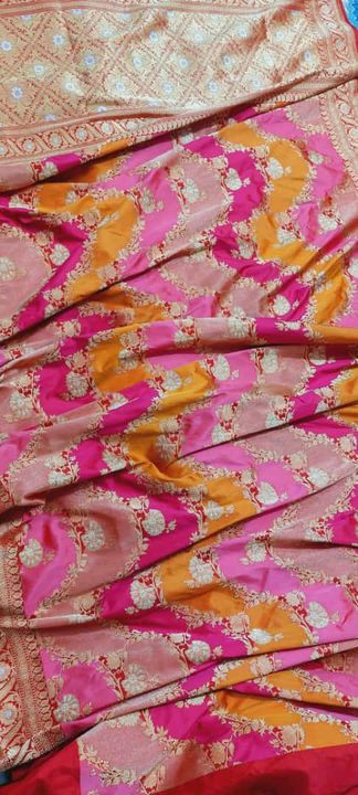 Post image Pure silk handloom Banarasi rangkaaat Saree ...