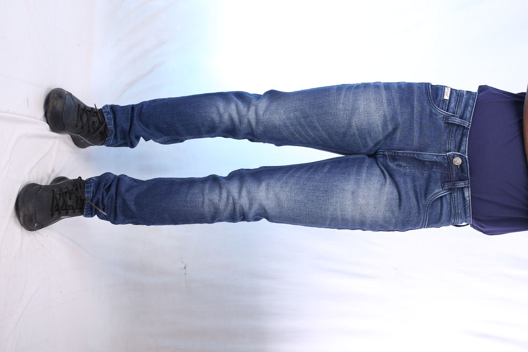 Post image Men's premium quality light washed jeans. Fit for casual wear, club, party etc high demand in youths.