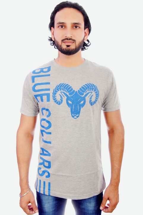 Men's round neck T-shirt printed  uploaded by Blue collars fashion and retail on 3/30/2022