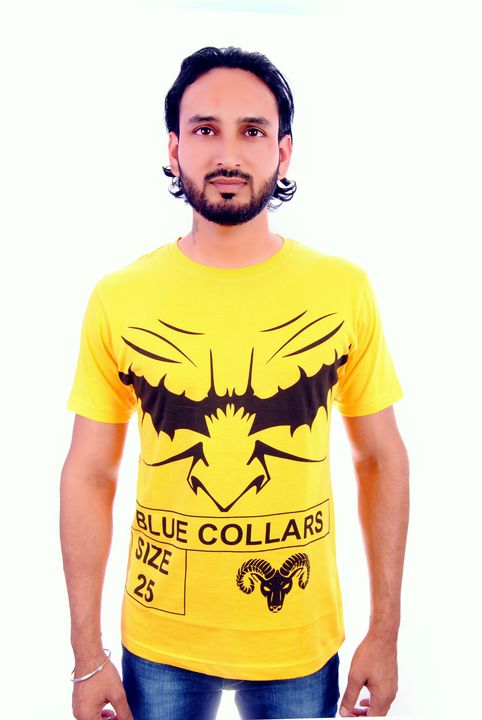 Men's round neck T-shirt printed  uploaded by Blue collars fashion and retail on 3/30/2022