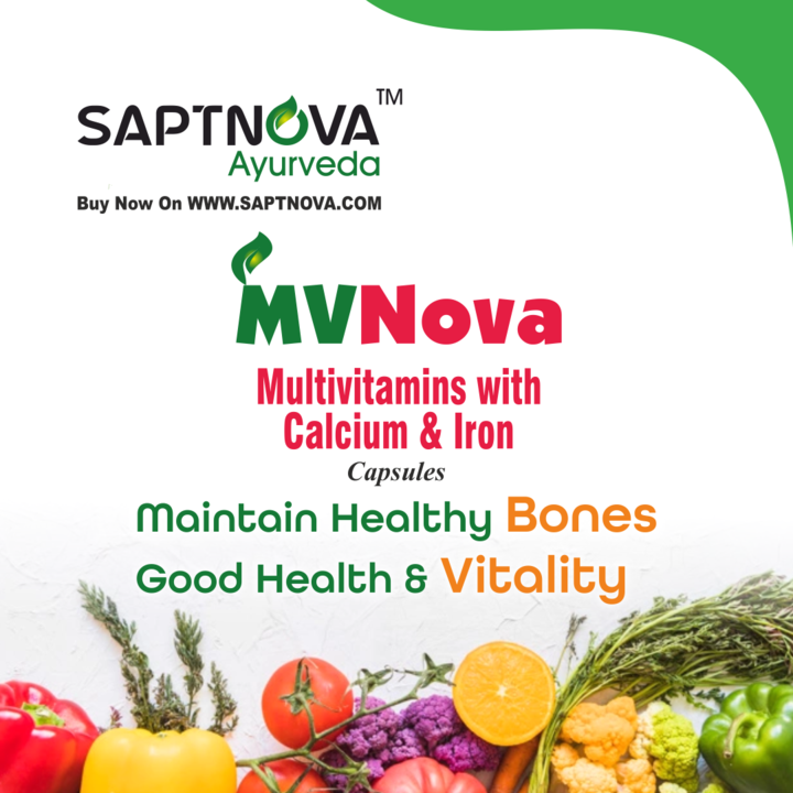 MV Nova 60 cap. Multivitamin with calcium & iron uploaded by Nikneel Collection & wellness  on 3/30/2022