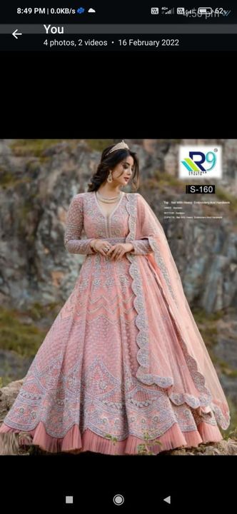 Pakistani gown uploaded by New looks fabrics on 3/30/2022