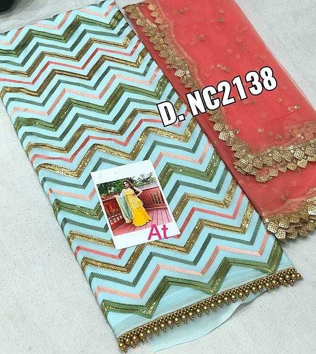 Nc present 💝
D.nc 2138

Without nc tag d'nt accept suit 
Ready for delivery 

 All Colours are avai uploaded by Designer Tameen on 10/16/2020