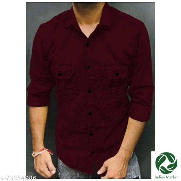 Post image New Fancy Double Pocket Shirt For Mens
Name: New Fancy Double Pocket Shirt For Mens
Fabric: Cotton
Sleeve Length: Long Sleeves
Pattern: Solid
Multipack: 1
Sizes:
L (Chest Size: 40 in) 
XL (Chest Size: 42 in) 

Country of Origin: India