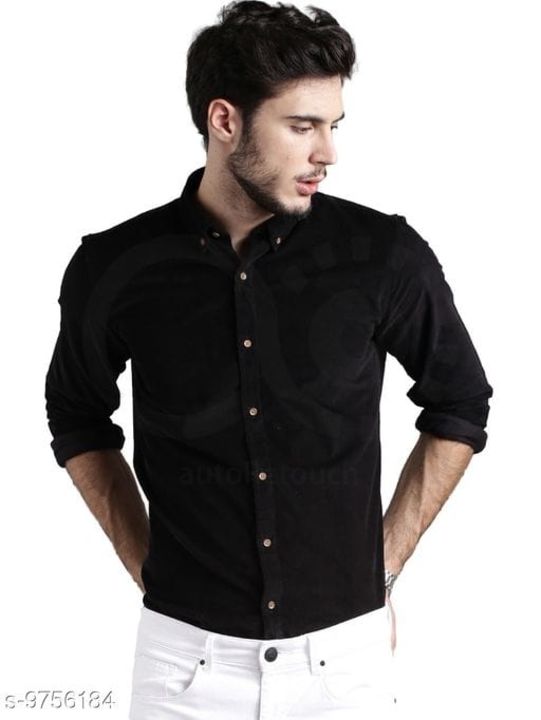 Golden Button Black Shirt uploaded by business on 3/31/2022