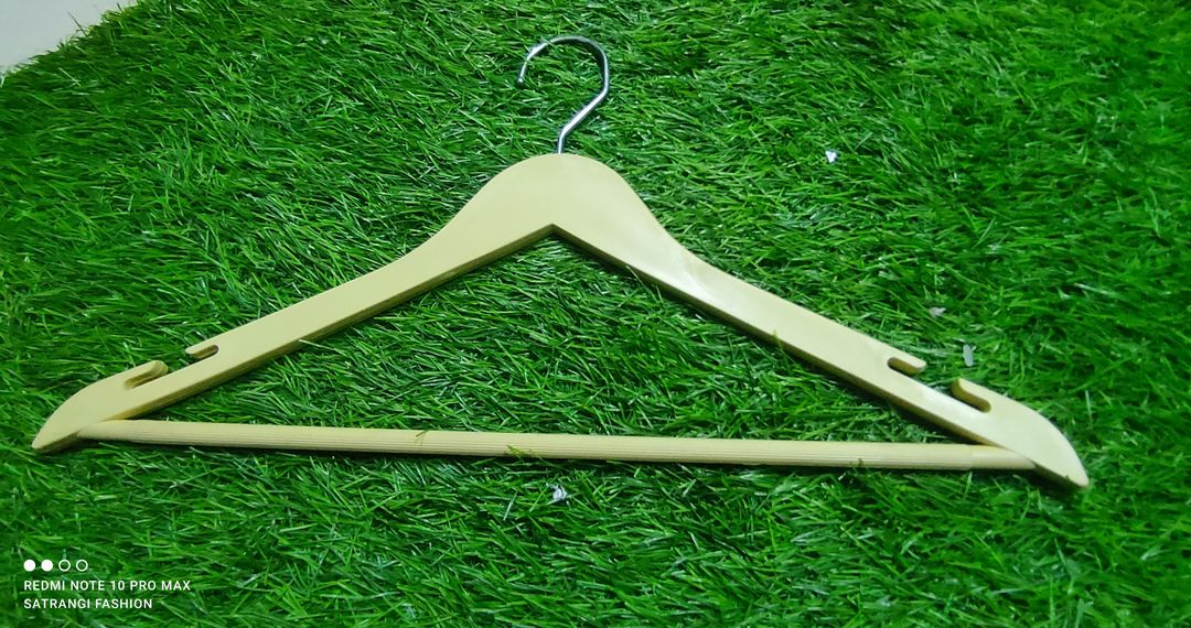 Post image Wooden Hangers for sale Minimum order 12 per designHeavy quality with stainless steel hook.9687680592