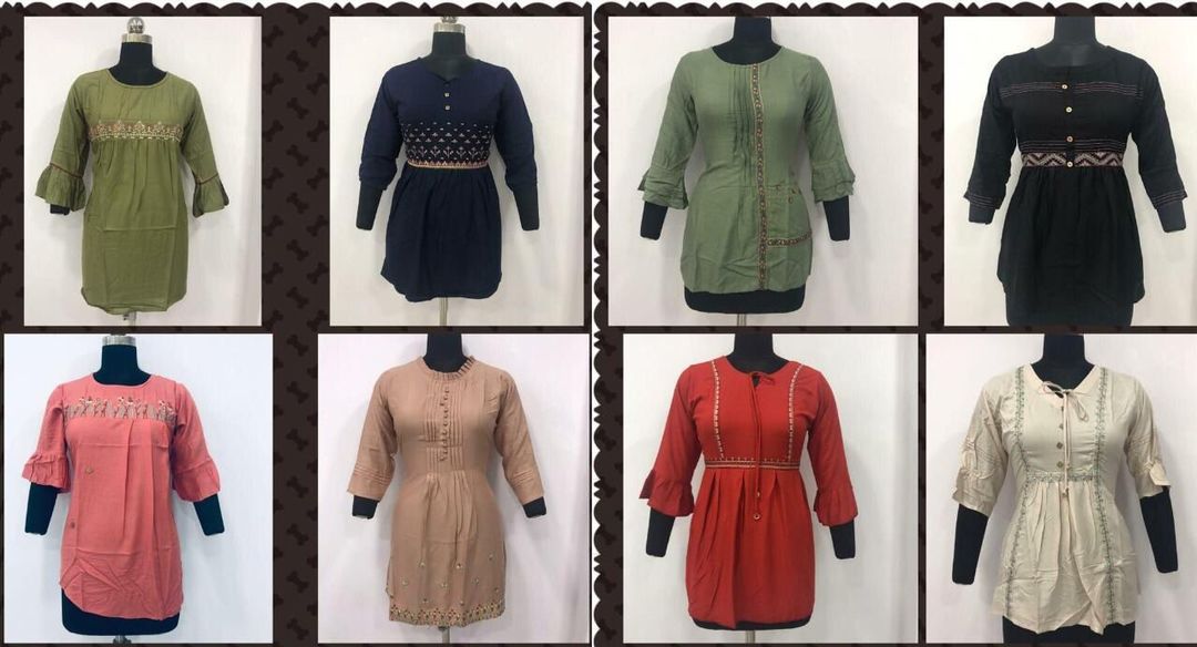 Post image *🙏dear**Sir/madam**Thanks for your support*
*💯💯सही दाम सही क्वालिटी💯💯*
*🛑Rate Changed🛑*
🤷🏻‍♀ *New Rayon Embroidery Top*
*👗Fabric: *Heavy reyon 14kg*✋&amp; *High Quality Stitches🥢*
 🍦 *WITH Embroidery&amp;fancy buttons*🍦   *⚜ SIZE:- L(40) XXL(44)*
 💝 *Design:- 7*    😍 *Price :- 399/-only* 😍
*Catelog:- 1511*
*👉 Ready Stock**👌 Believe in quality , Deals in quality👌*
