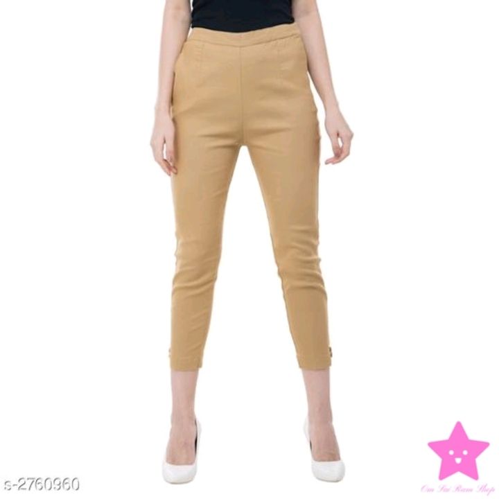 Trendy Cotton Solid Women's Pant uploaded by business on 3/31/2022