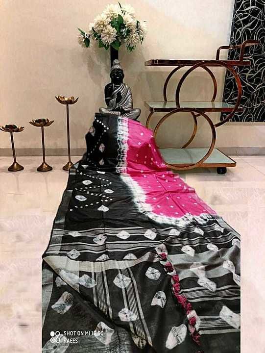 Post image cotton staple 
Digital sibori saree
....😍😍
 hotless &amp; beautiful saree design 
Fabric - tissue cotton staple 
Saree length :5.5 mtr
Blouse length :90 cm
Most Wlc 🌺🌺
Reseller &amp; wholesalere
😊😊😊