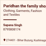 Business logo of Paridhan the family shop