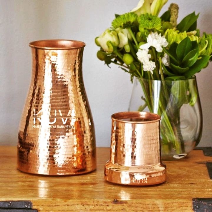 Pure Copper  Tulip Bed Side Jar 1600ML Weight: 450 Grams uploaded by Kuvi Enterprises on 3/31/2022