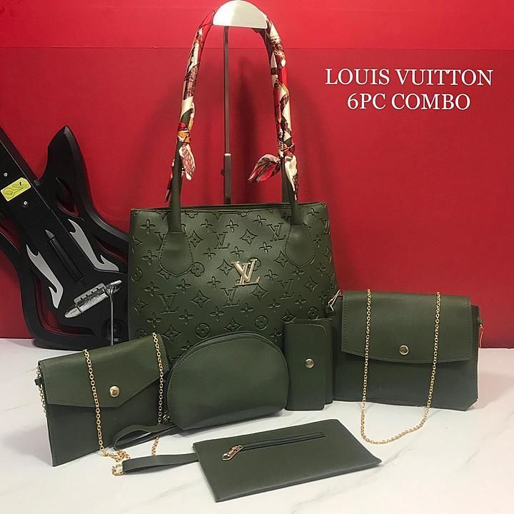 BRAND LOUIS VUITTON 

COMBO 6PC 

BIG BAG WITH 2 COMPARTMENT /
BACKSIDE ZIP ,ship extra uploaded by business on 10/16/2020