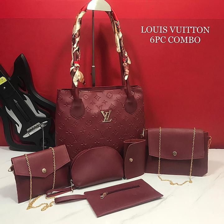 BRAND LOUIS VUITTON 

COMBO 6PC 

BIG BAG WITH 2 COMPARTMENT /
BACKSIDE ZIP ,ship extra uploaded by business on 10/16/2020