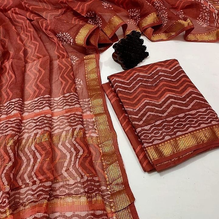 Maheswari suit with Cotton Bottom uploaded by business on 10/16/2020