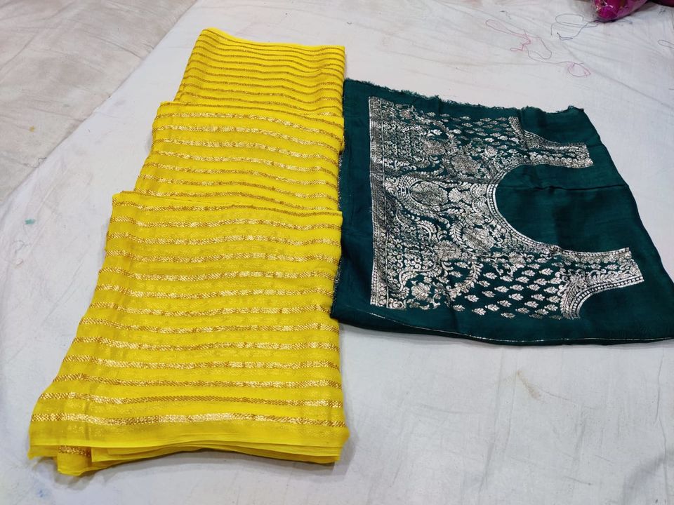 Pure georgette saree  uploaded by business on 3/31/2022