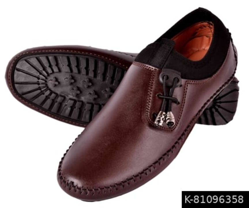 Men's Synethetic leather Solid Casual Shoes - brown uploaded by business on 3/31/2022