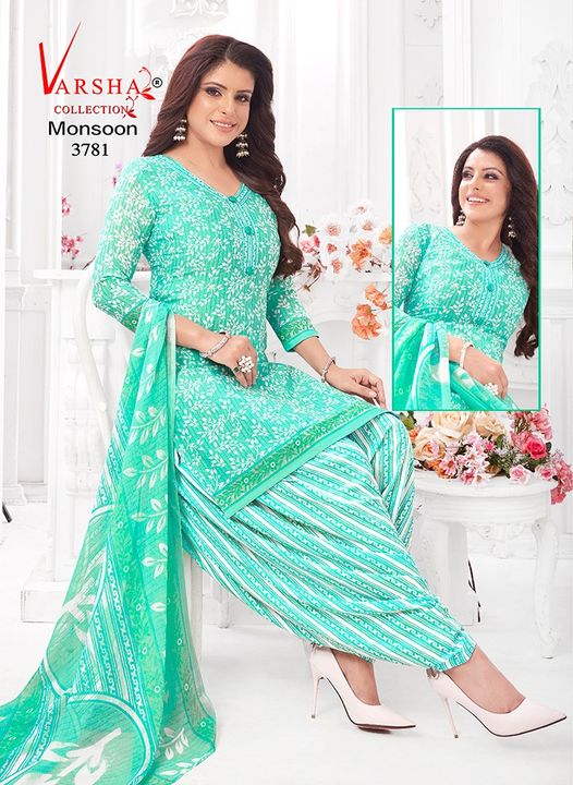 Varsha Synthetic Dress Material Un Stitched  uploaded by business on 4/1/2022