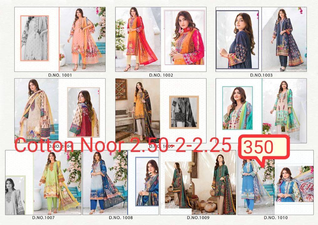 Post image #100% Cotton Dress material with Namazi Dupatta.
