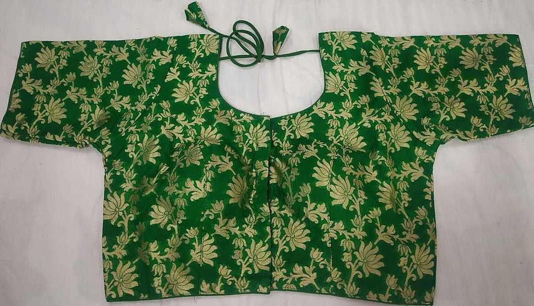 Banaras brocade silk blouses 38"+2" margin can be altered uploaded by business on 6/14/2020