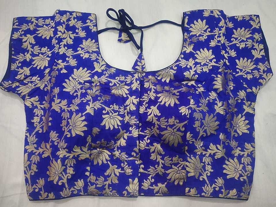 Banaras brocade silk blouses 38"+2" margin can be altered uploaded by business on 6/14/2020