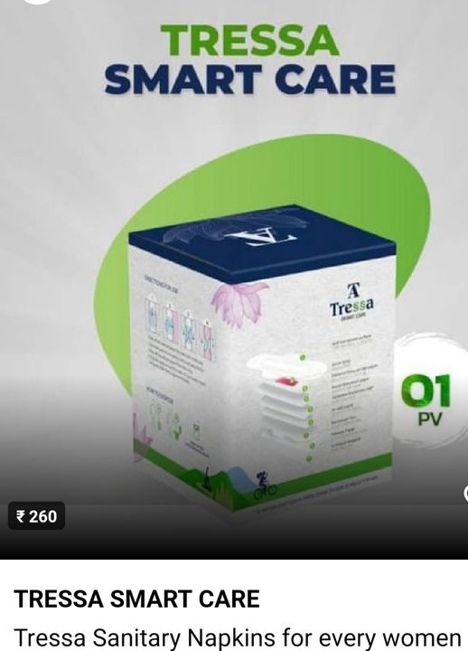 TRESSA sanitary napkins uploaded by business on 4/1/2022