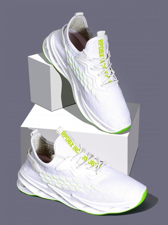 Men white- green sneakers uploaded by business on 4/1/2022