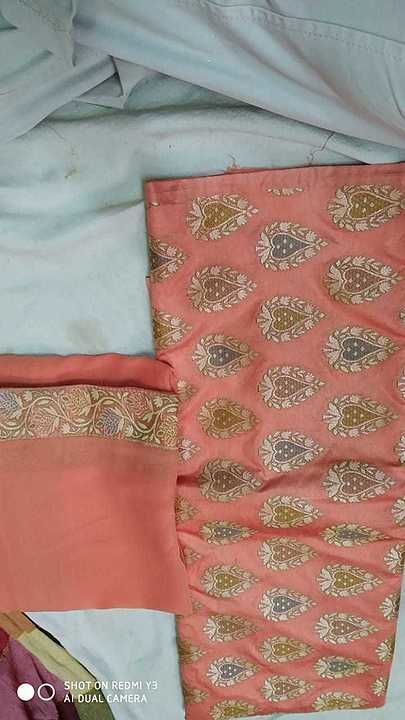 Banarasi silk suit shirt'bottoms'dupatta uploaded by business on 10/16/2020