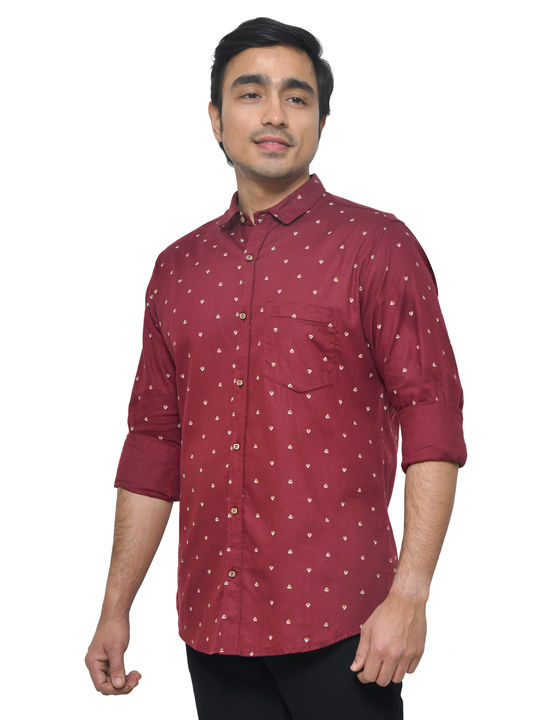 Pure Cotton Casual Slim Fit Printed Shirt  uploaded by business on 4/1/2022