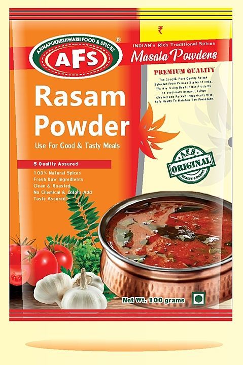 AFS RASAM POWDER uploaded by ANNAPURNESWARII FOOD & SPICES  on 10/17/2020