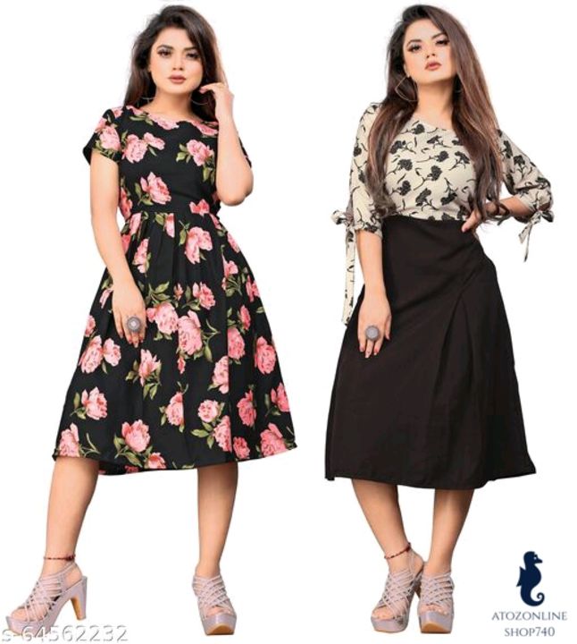Post image Women A-line Multicolor DressName: Women A-line Multicolor DressFabric: CrepeSleeve Length: Three-Quarter SleevesPattern: PrintedMultipack: 1Sizes:S (Bust Size: 36 in, Length Size: 38 in) M (Bust Size: 38 in, Length Size: 38 in) L (Bust Size: 40 in, Length Size: 38 in) XL (Bust Size: 42 in, Length Size: 38 in) XXL (Bust Size: 44 in, Length Size: 38 in) 
Country of Origin: India