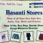 Business logo of Basanti Stores