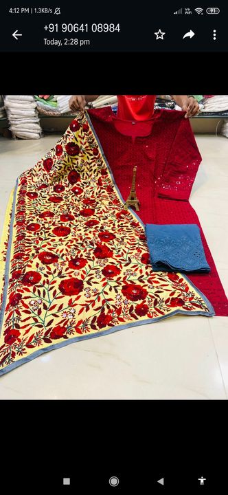 Ready made kurti plazzo with duppata uploaded by business on 4/2/2022