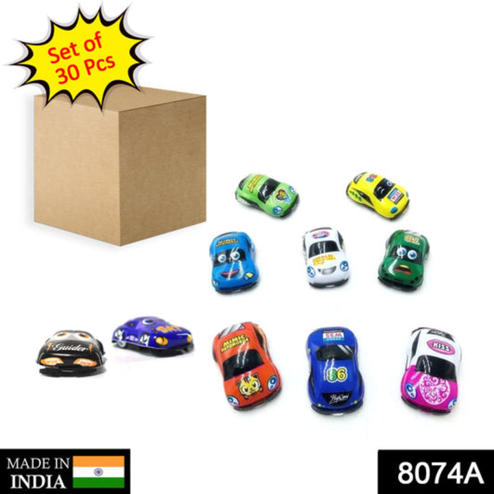 8074A 30 Pc Mini Pull Back Car Widely Used By Kids And Childrens For Playing Purposes. uploaded by DeoDap on 4/2/2022