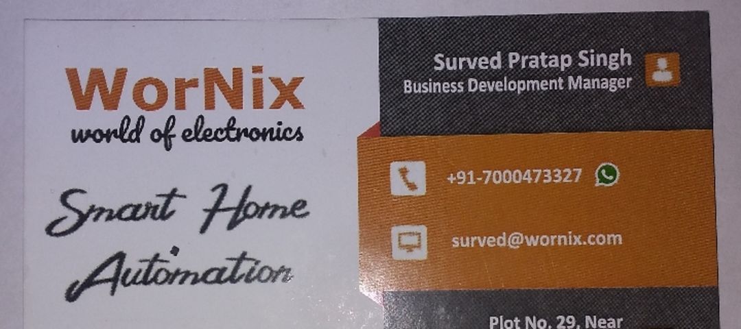 Visiting card store images of Wornix Power Solutions