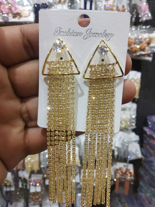 cz, diamond, ad earrings uploaded by Guru Gi Jewellery House on 4/2/2022