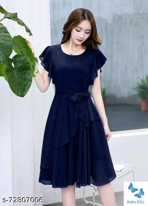 Post image I want 387 pieces of Catalog Name:*Classic Feminine Women Dresses*
Fabric: Georgette
Sleeve Length: Short Sleeves
Pattern.