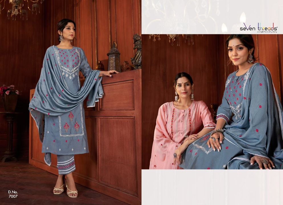 Ladies suit with dupatta uploaded by Montana Fashios on 4/2/2022