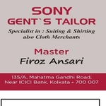 Business logo of Sony gents tailor
