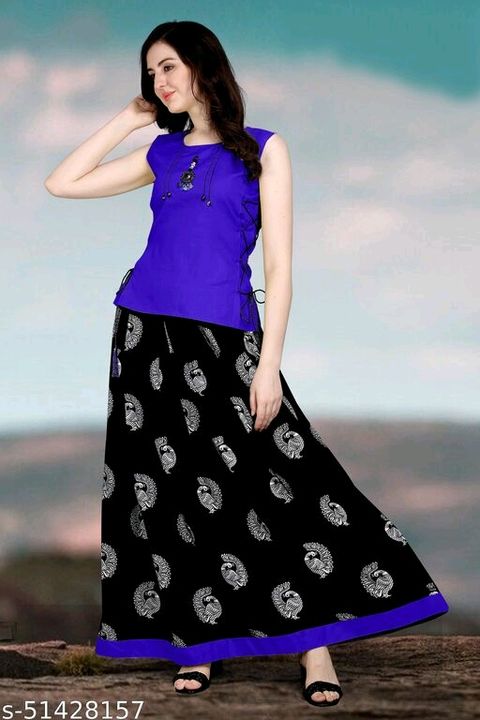 Classy Partywear Women Ethnic Skirts and Top uploaded by Shreeji New Fashion on 4/2/2022
