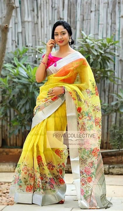 Organza silk saree  uploaded by business on 6/14/2020