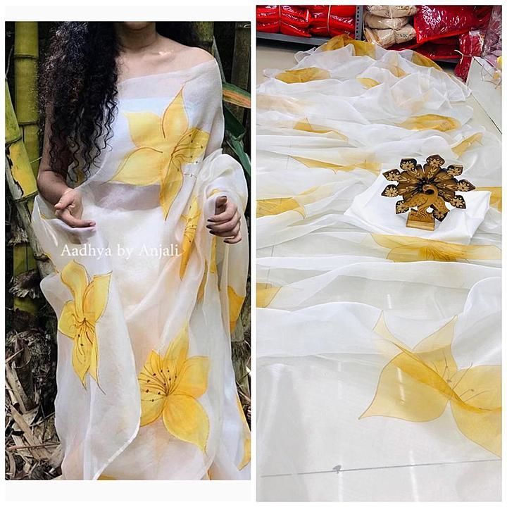 Organza silk saree  uploaded by business on 6/14/2020