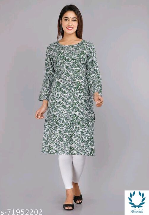 Womens kurtis
Name: Womens kurtis
Fabric: Rayon
Sleeve Length: Three-Quarter Sleeves
Pattern: Printe uploaded by Online shopping on 4/3/2022